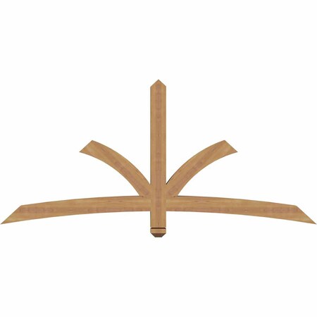 Ekena Millwork Davenport Timber Gable Bracket, Western Red Cedar, 72"W x 33"H x 3 1/2"D x 3 1/2"F, 11/12 Pitch GBW072X33X0404DAV00SWR